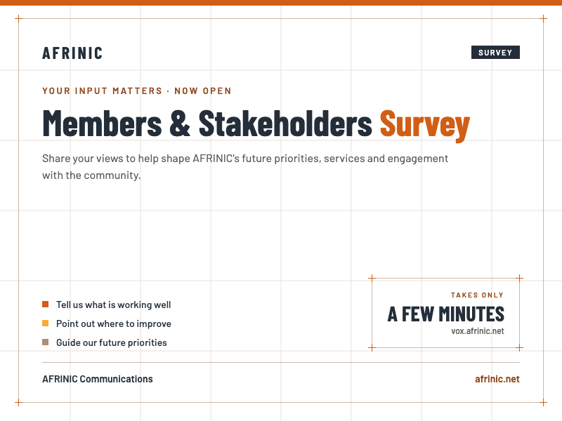 AFRINIC Members and Stakeholders Survey
