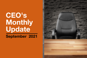 Atualização Mensal do CEO - setembro de 2021