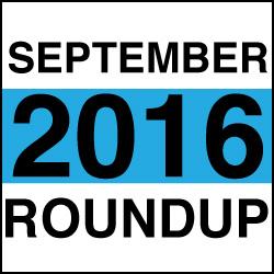 Septembre 2016 News Round up